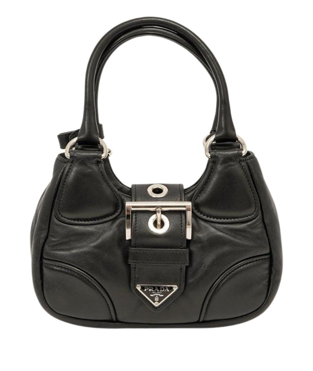 PRADA Черная кожаная сумка через плечо, фото 1