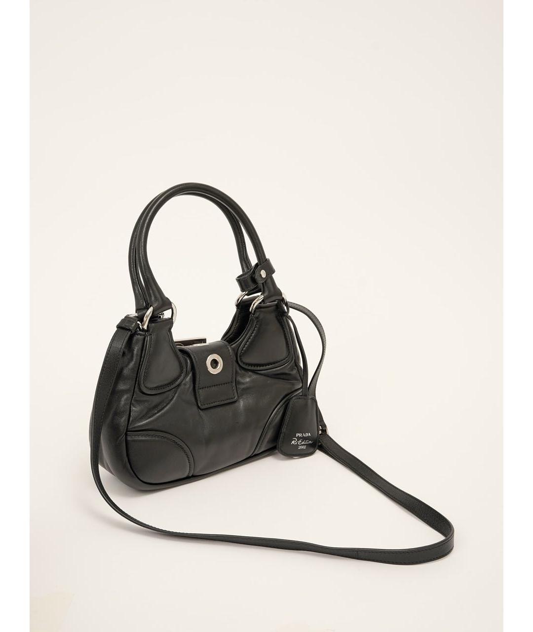 PRADA Черная кожаная сумка через плечо, фото 2