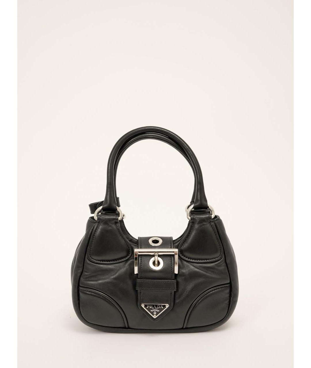 PRADA Черная кожаная сумка через плечо, фото 9