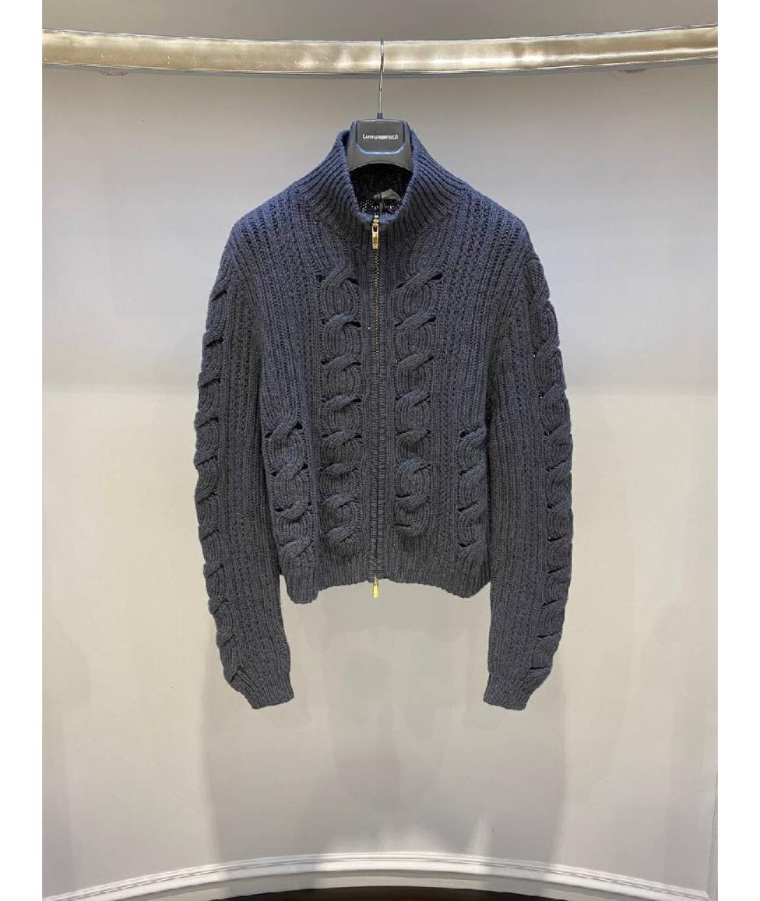 LORENA ANTONIAZZI Серый шерстяной джемпер / свитер, фото 3