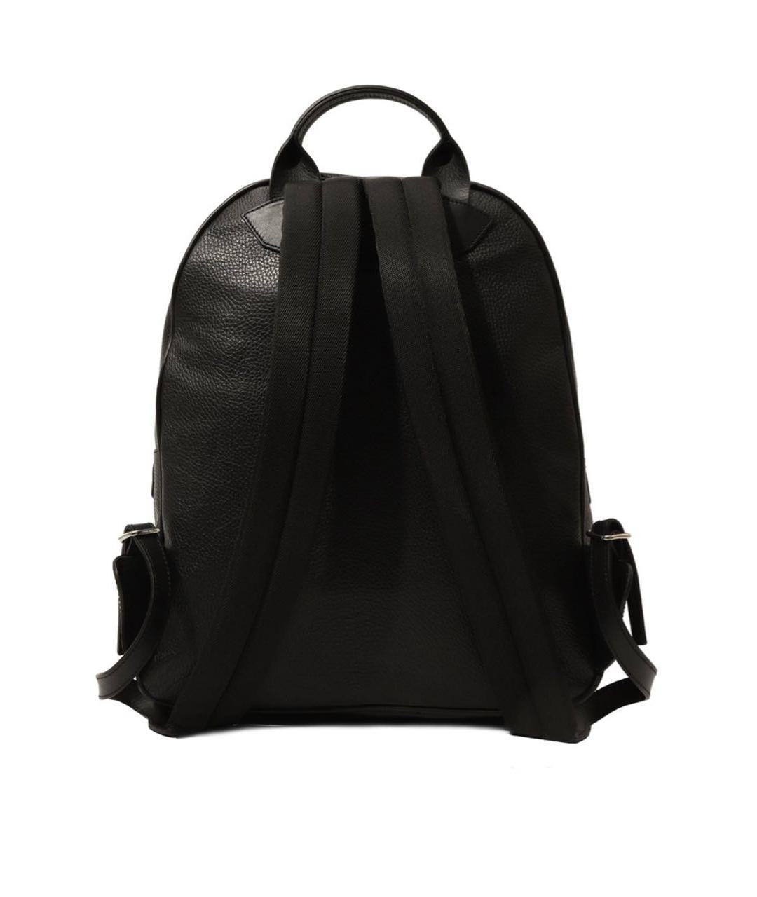 KITON Черный кожаный рюкзак, фото 3