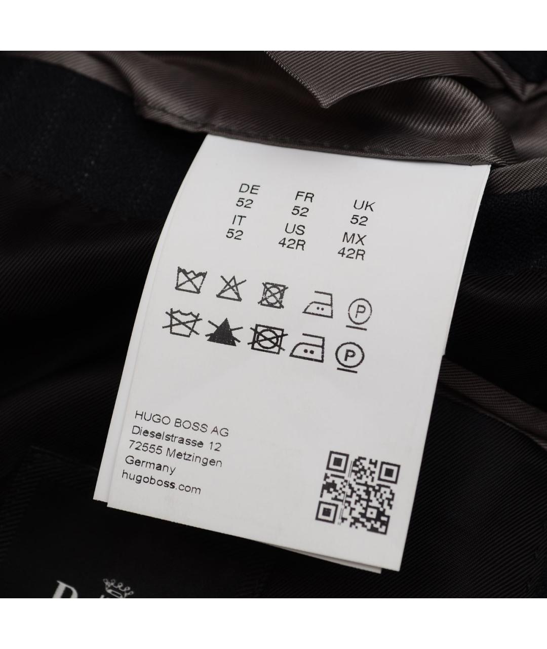 HUGO BOSS Черный шерстяной пиджак, фото 6