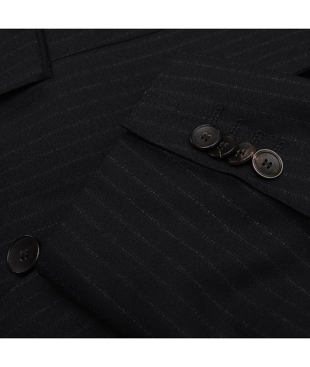 HUGO BOSS Черный шерстяной пиджак, фото 4