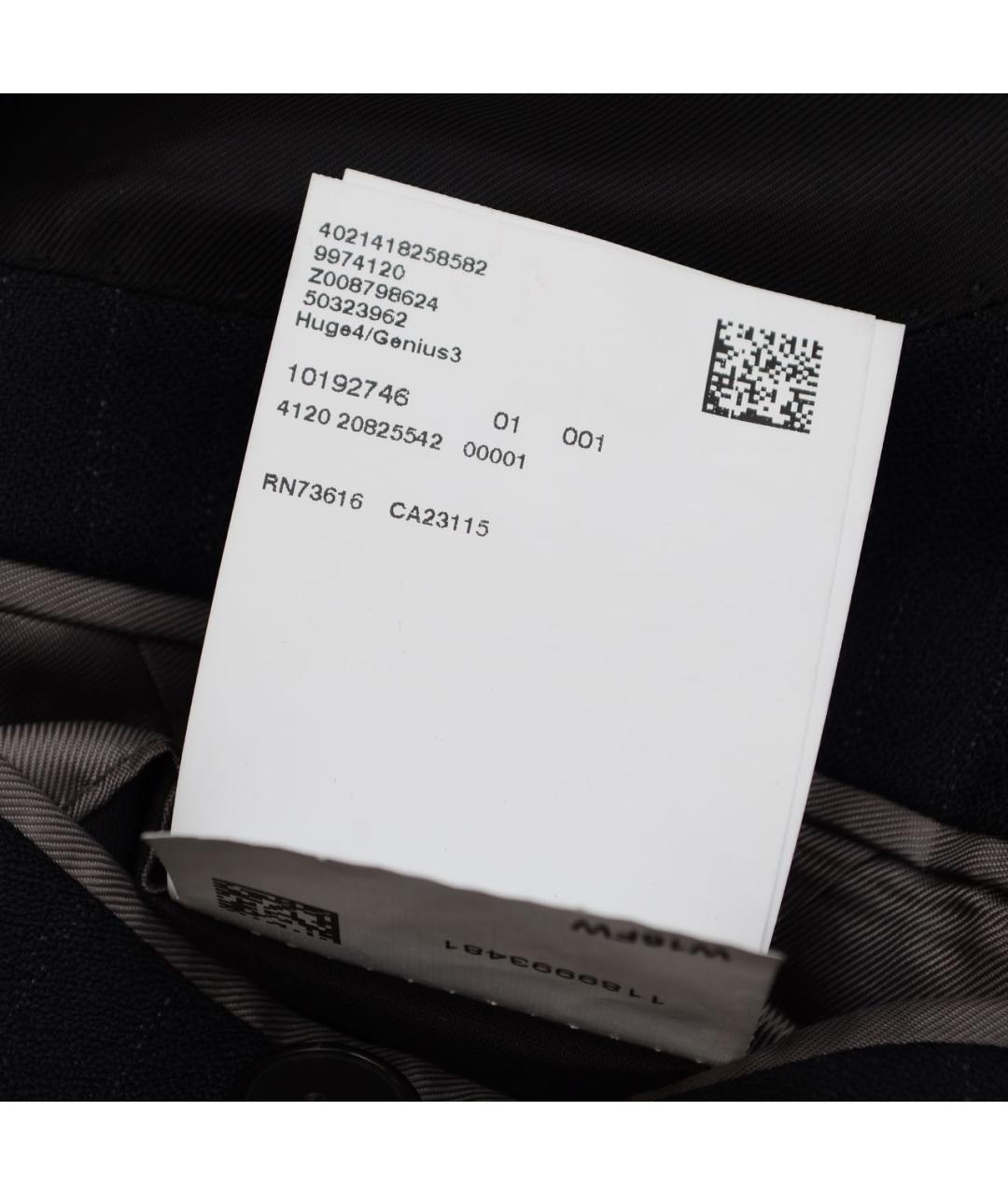 HUGO BOSS Черный шерстяной пиджак, фото 7