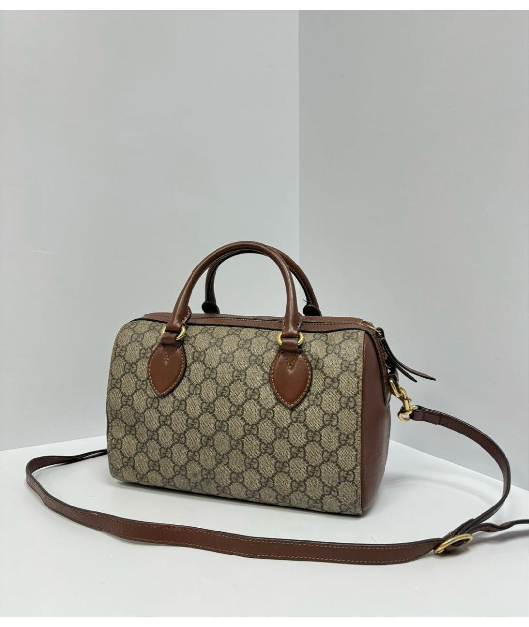 GUCCI Бежевая сумка с короткими ручками, фото 4