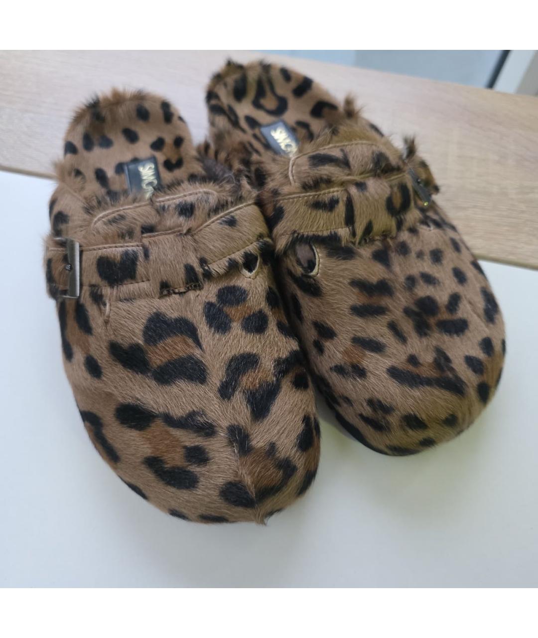 SIMONETTA RAVIZZA Коричневые сабо, фото 2