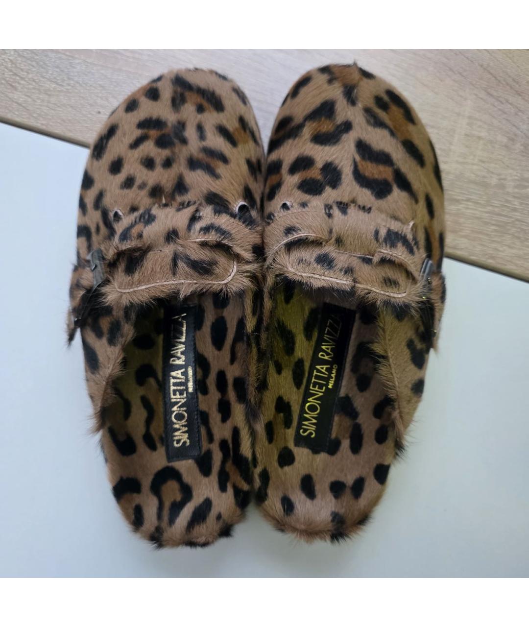 SIMONETTA RAVIZZA Коричневые сабо, фото 4