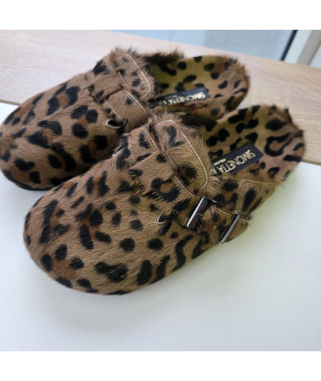 SIMONETTA RAVIZZA Коричневые сабо, фото 5