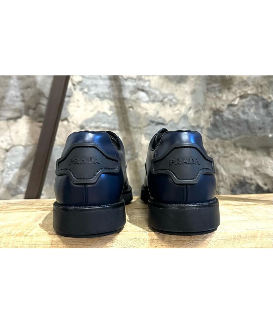 PRADA Черные кожаные туфли, фото 5