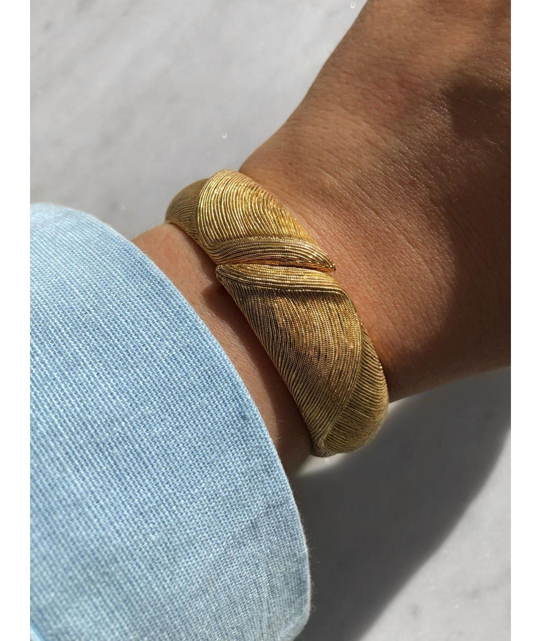 MONET Золотой металлический браслет, фото 3