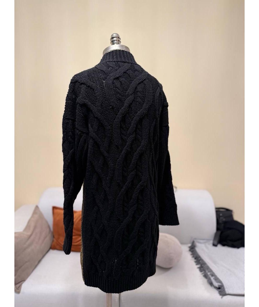 PINKO Черное шерстяное повседневное платье, фото 2