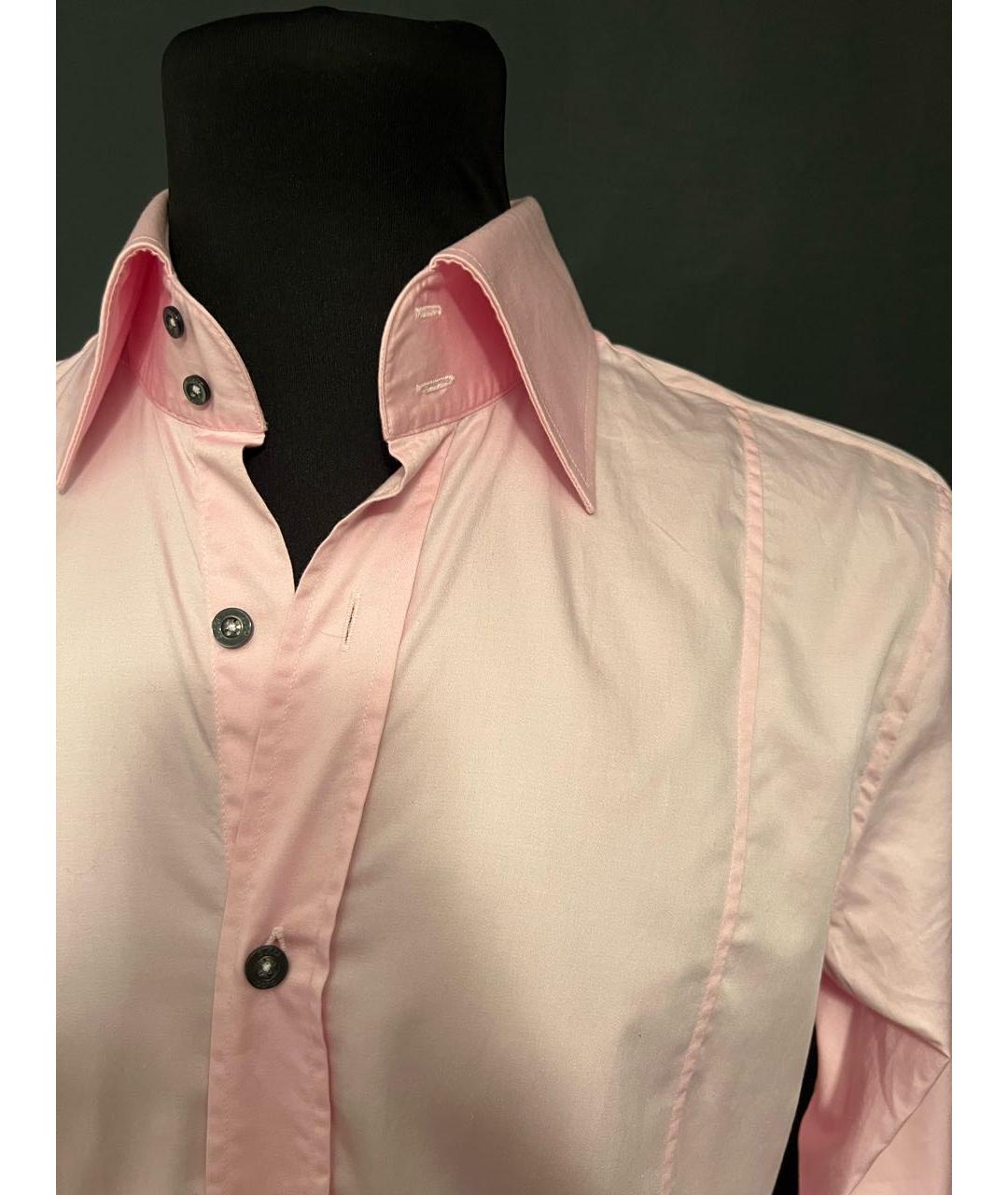 GUCCI Розовая хлопковая кэжуал рубашка, фото 4