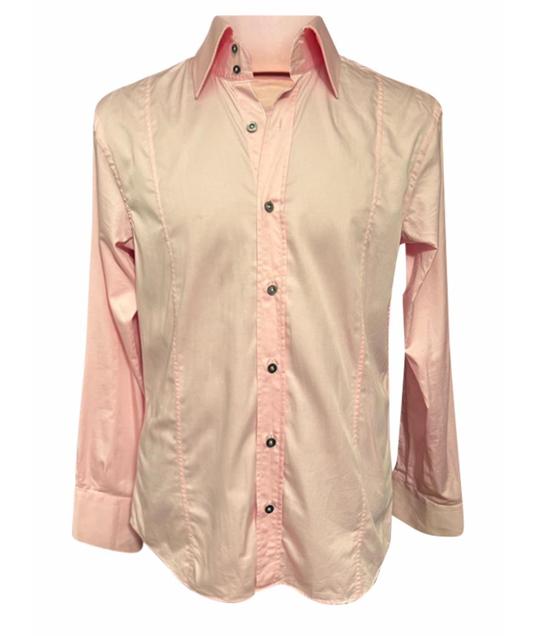 GUCCI Розовая хлопковая кэжуал рубашка, фото 1