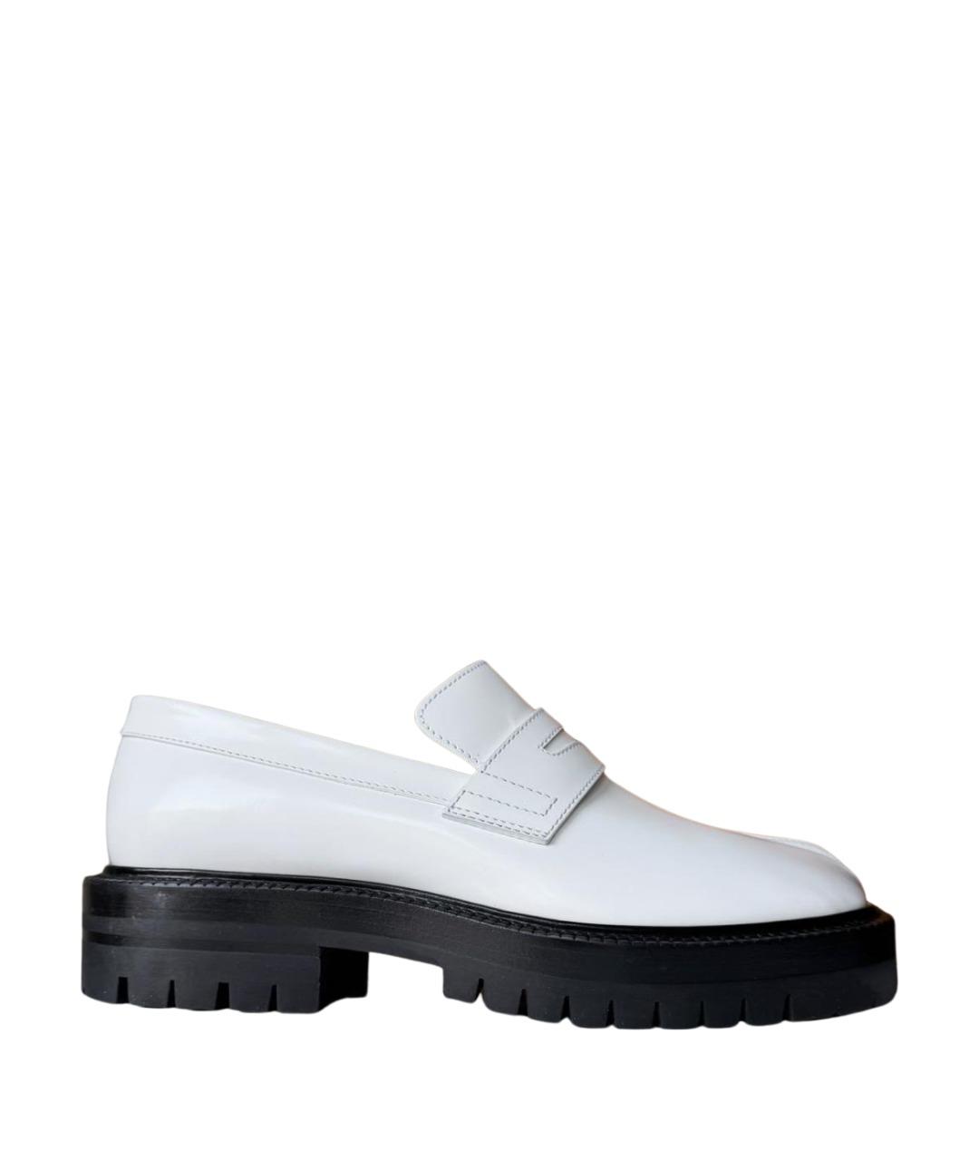 MAISON MARGIELA Белые кожаные ботинки, фото 1