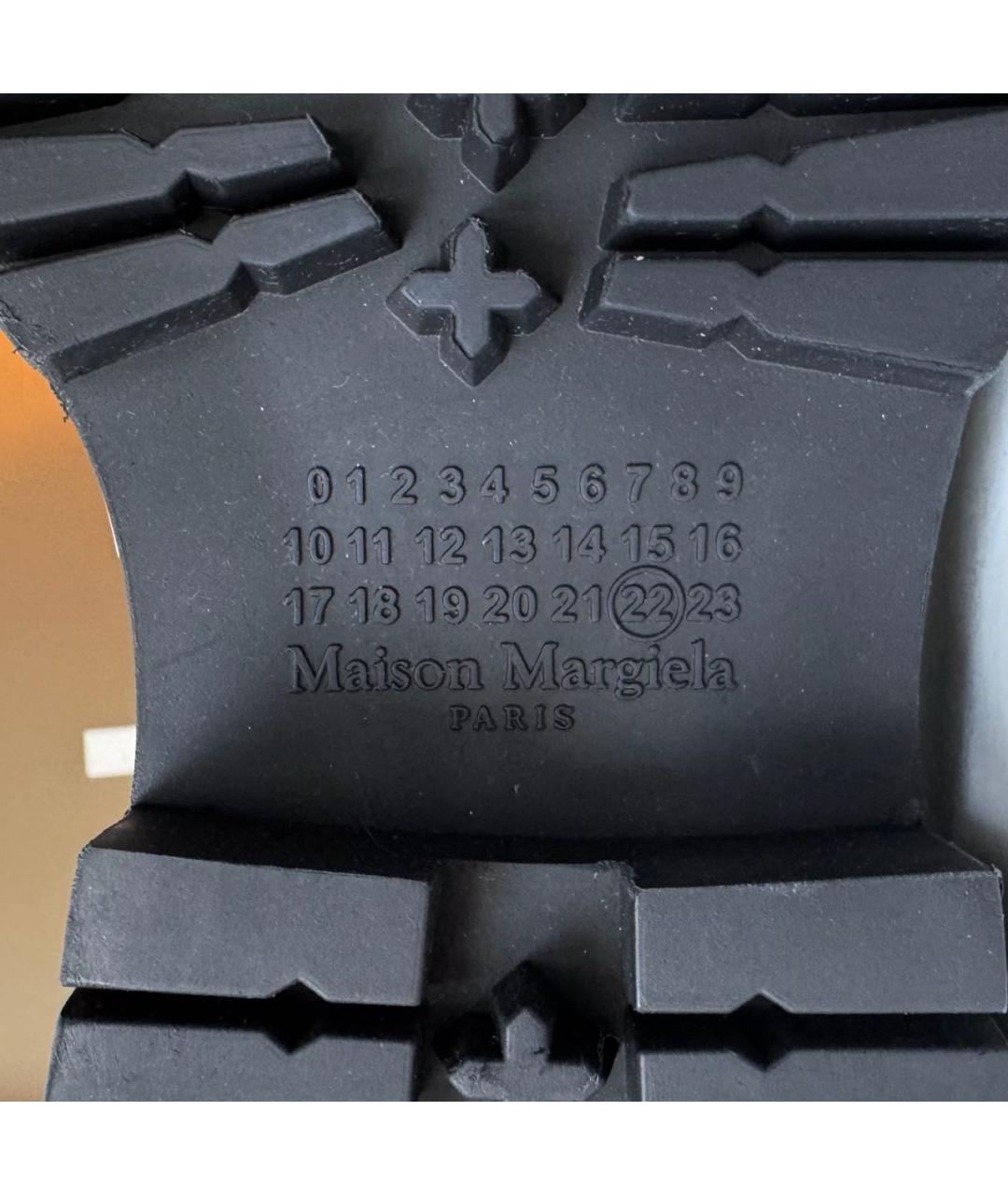 MAISON MARGIELA Белые кожаные ботинки, фото 8