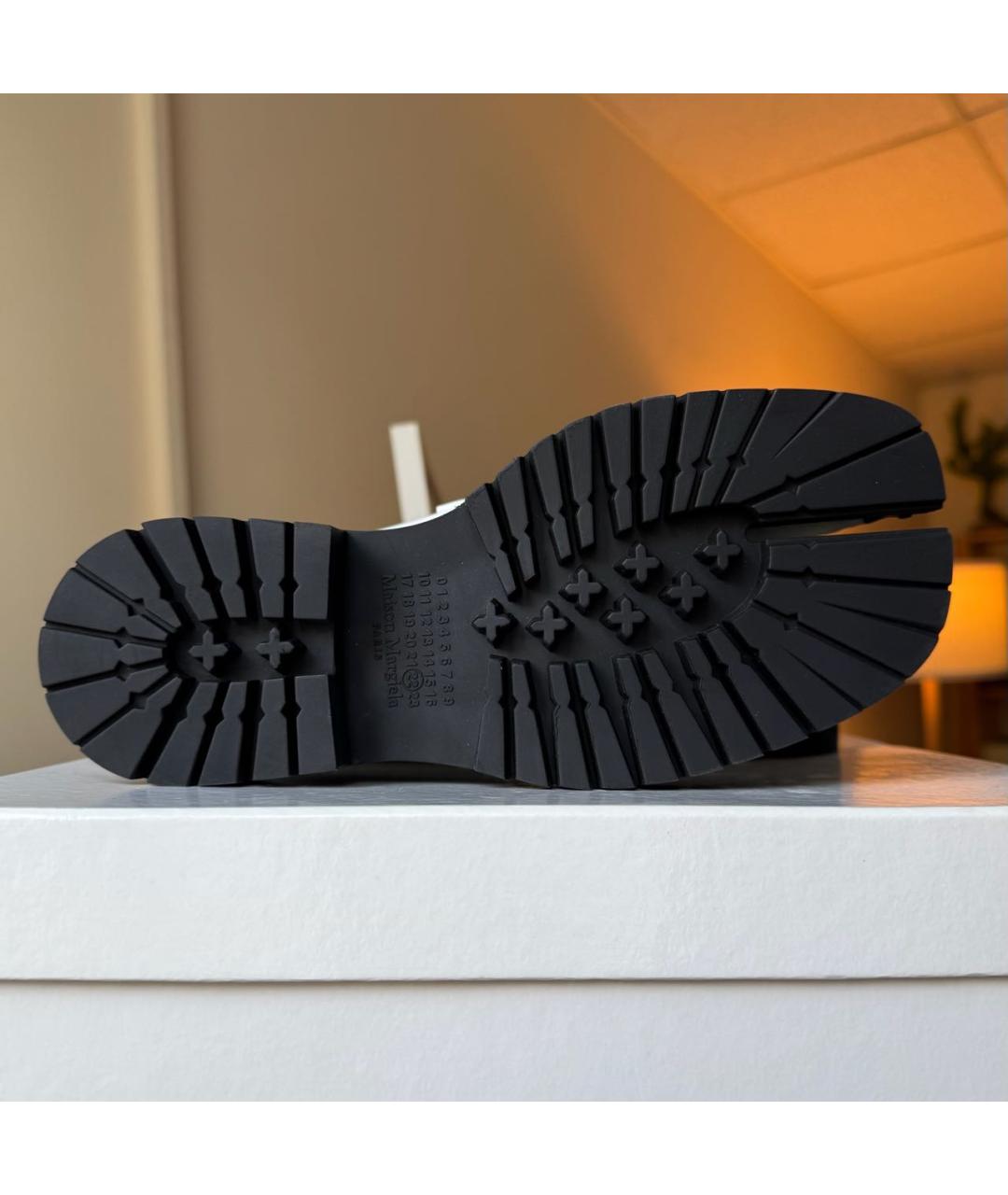 MAISON MARGIELA Белые кожаные ботинки, фото 7