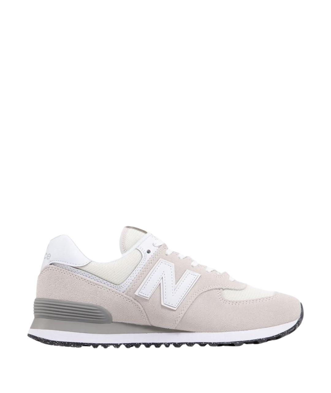 NEW BALANCE Бежевые замшевые низкие кроссовки / кеды, фото 1