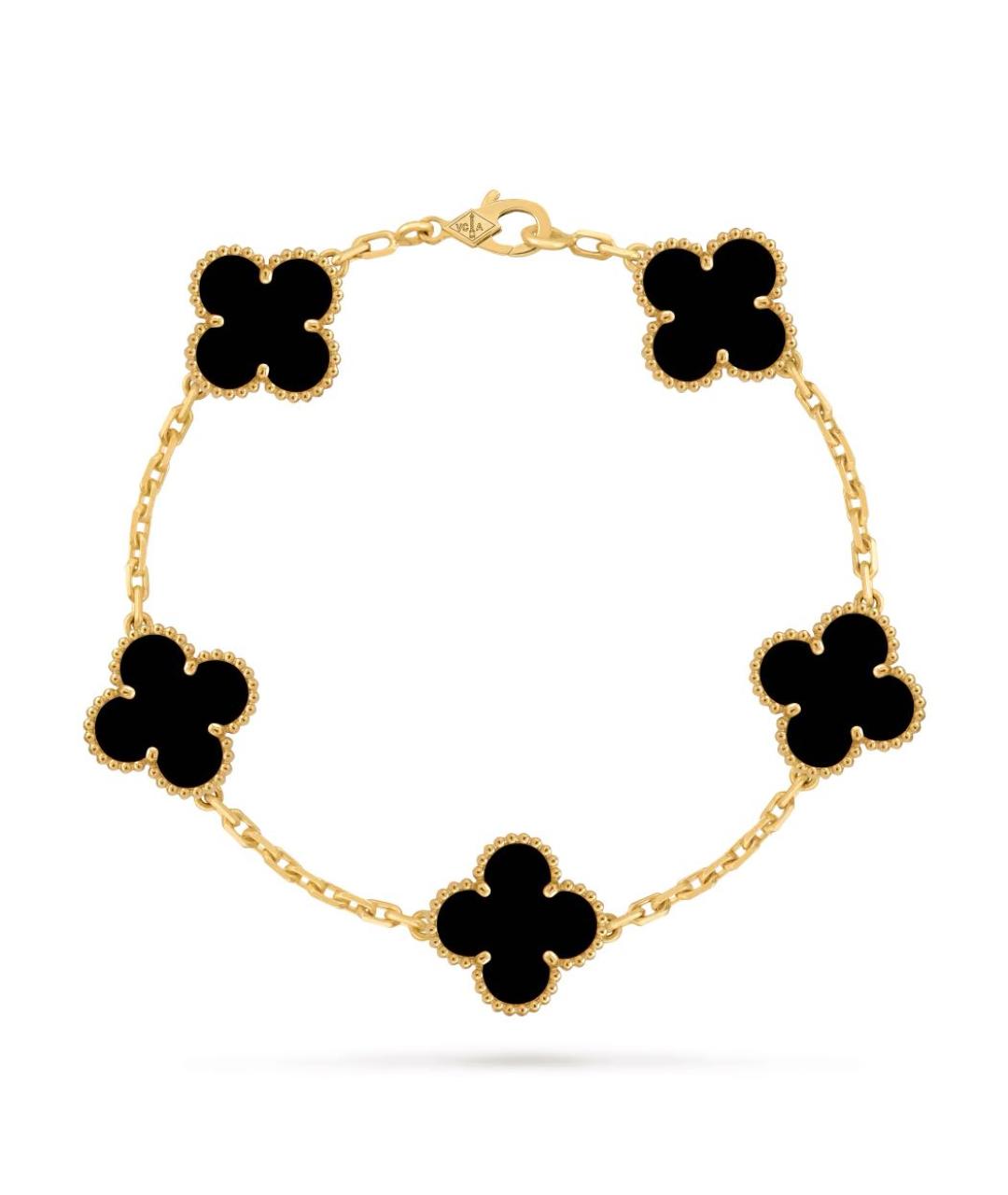 VAN CLEEF & ARPELS Черный браслет из желтого золота, фото 2