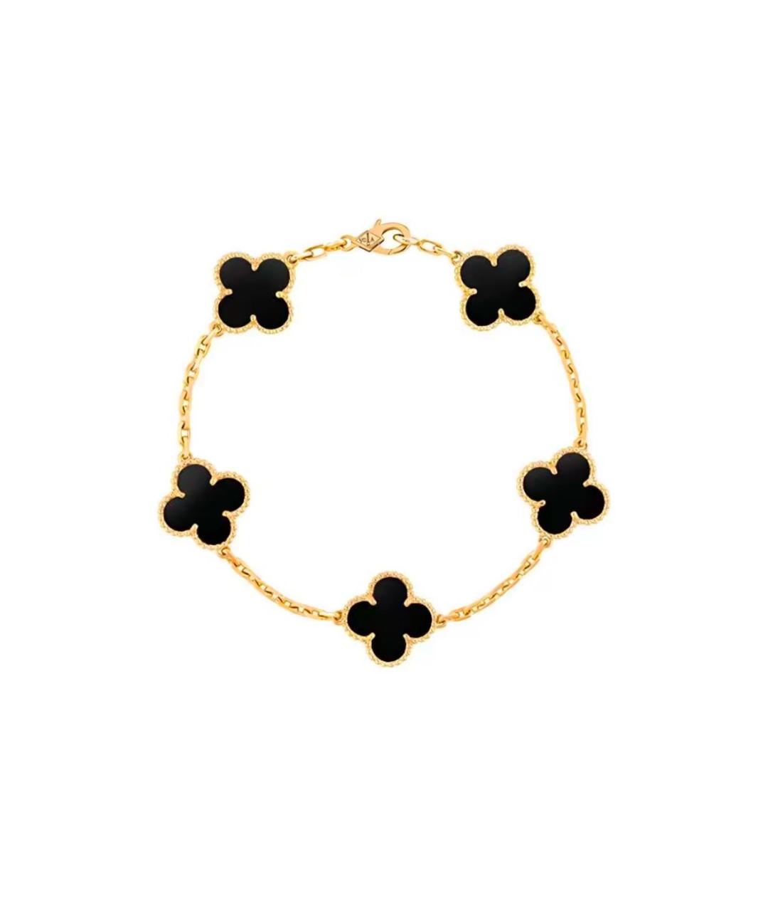 VAN CLEEF & ARPELS Черный браслет из желтого золота, фото 1