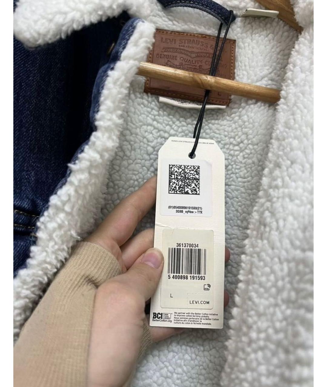 LEVI'S Синяя деним куртка, фото 3