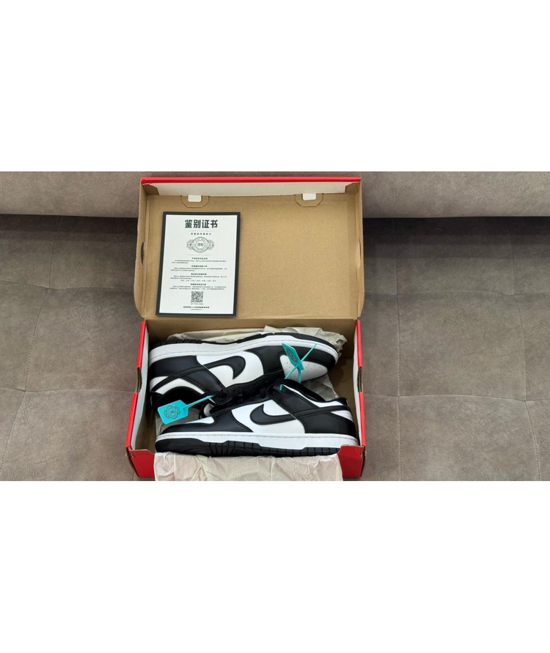 NIKE Черные кожаные низкие кроссовки / кеды, фото 8