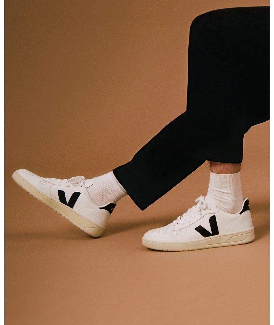 VEJA Белые кожаные низкие кроссовки / кеды, фото 4