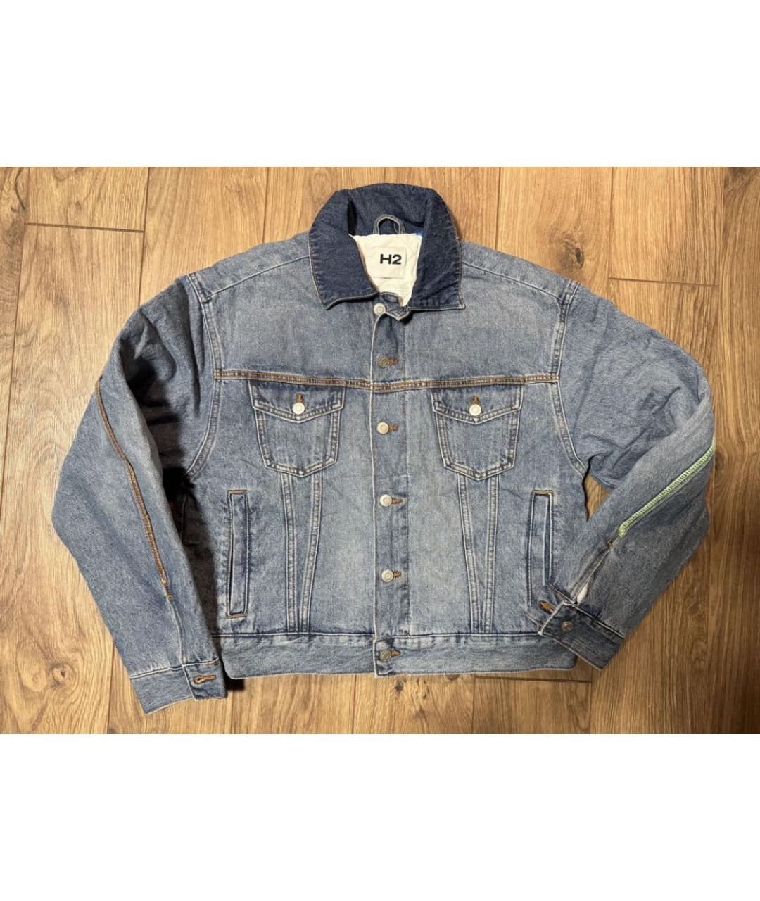 HERON PRESTON Голубая деним куртка, фото 4