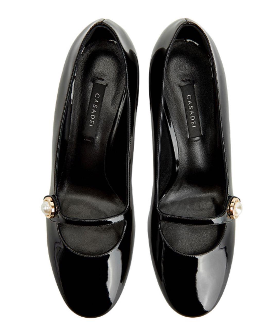 CASADEI Черные кожаные туфли, фото 3