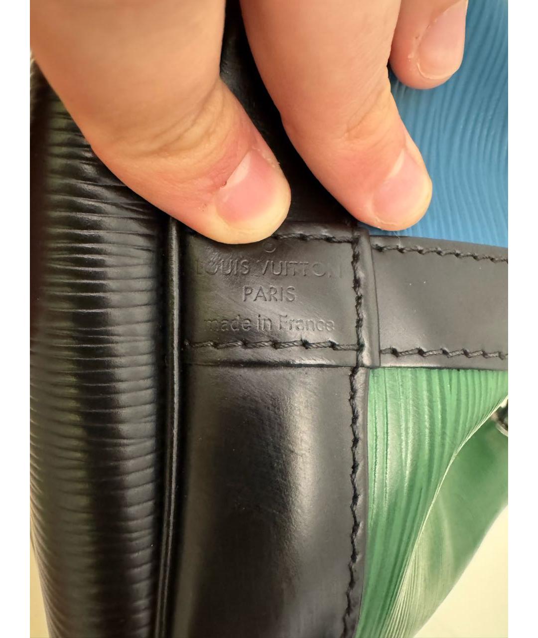 LOUIS VUITTON Зеленая кожаная сумка через плечо, фото 6