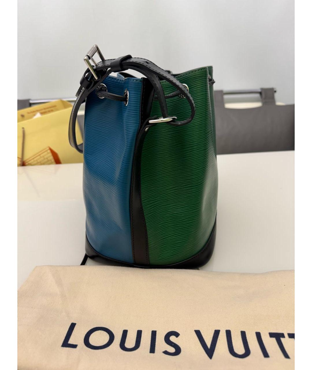 LOUIS VUITTON Зеленая кожаная сумка через плечо, фото 4