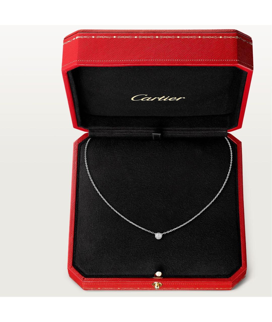 CARTIER Серебряное колье из белого золота, фото 6
