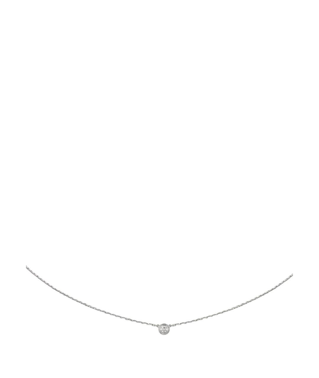 CARTIER Серебряное колье из белого золота, фото 1