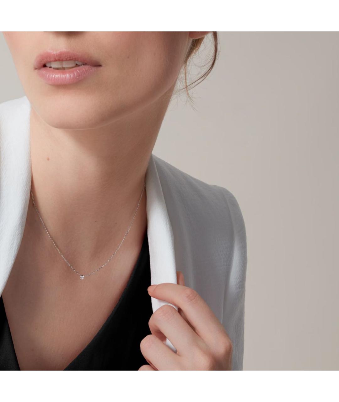 CARTIER Серебряное колье из белого золота, фото 3