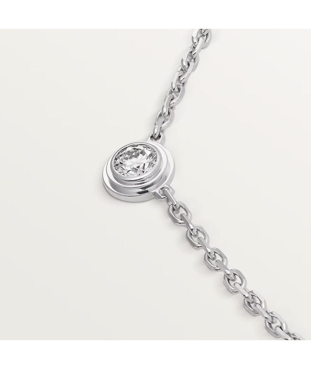 CARTIER Серебряное колье из белого золота, фото 5