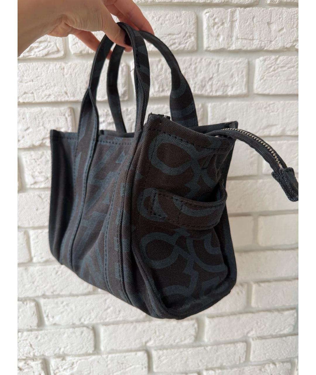 MARC JACOBS Серая хлопковая сумка тоут, фото 5