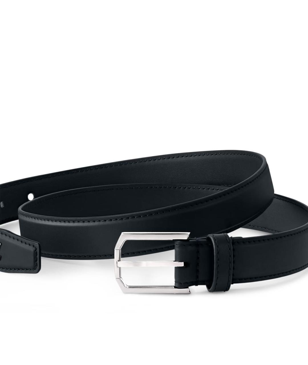 LOUIS VUITTON Черный кожаный ремень, фото 2