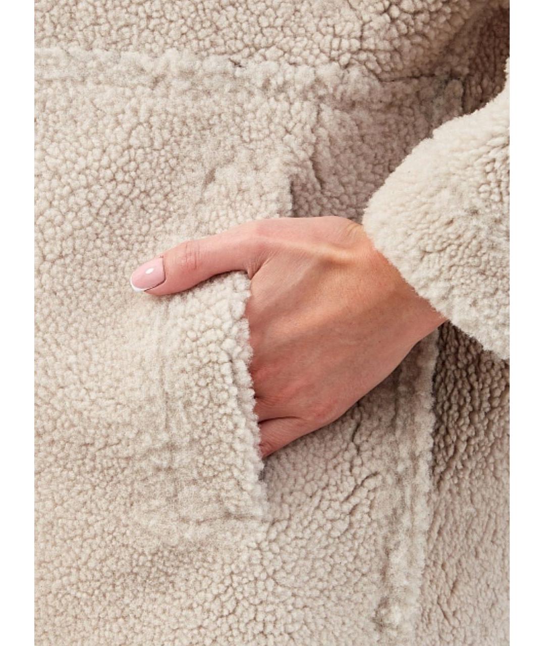 YVES SALOMON Коричневая кожаная дубленка, фото 8