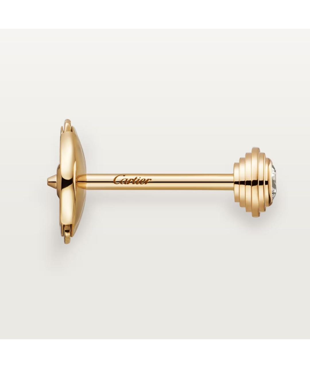 CARTIER Золотые серьги из желтого золота, фото 2