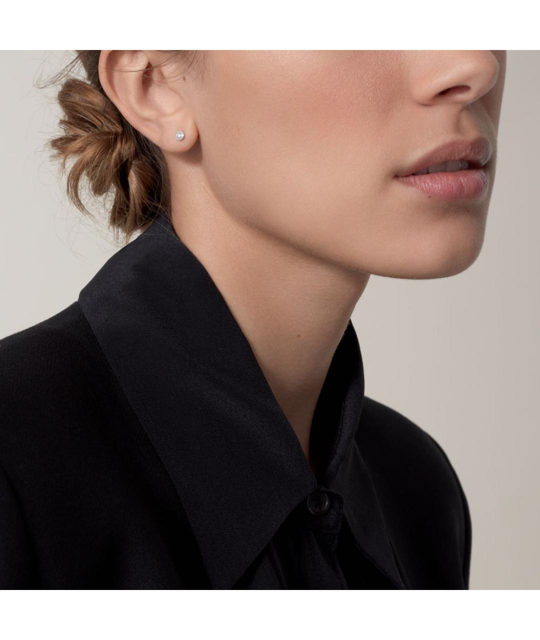 CARTIER Серебряные серьги из белого золота, фото 2