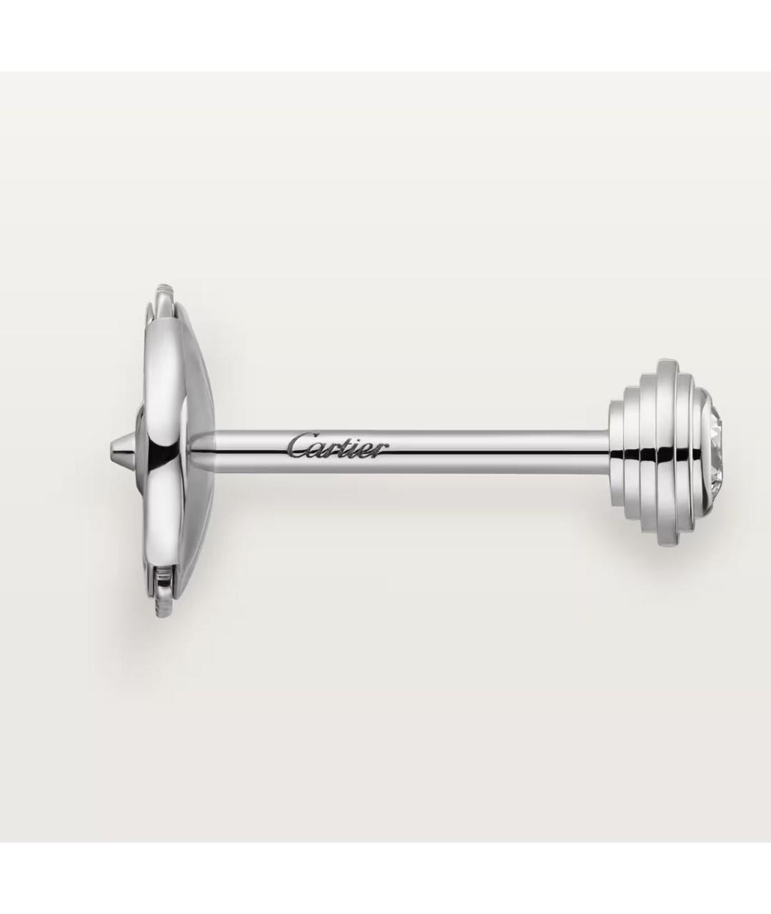 CARTIER Серебряные серьги из белого золота, фото 3