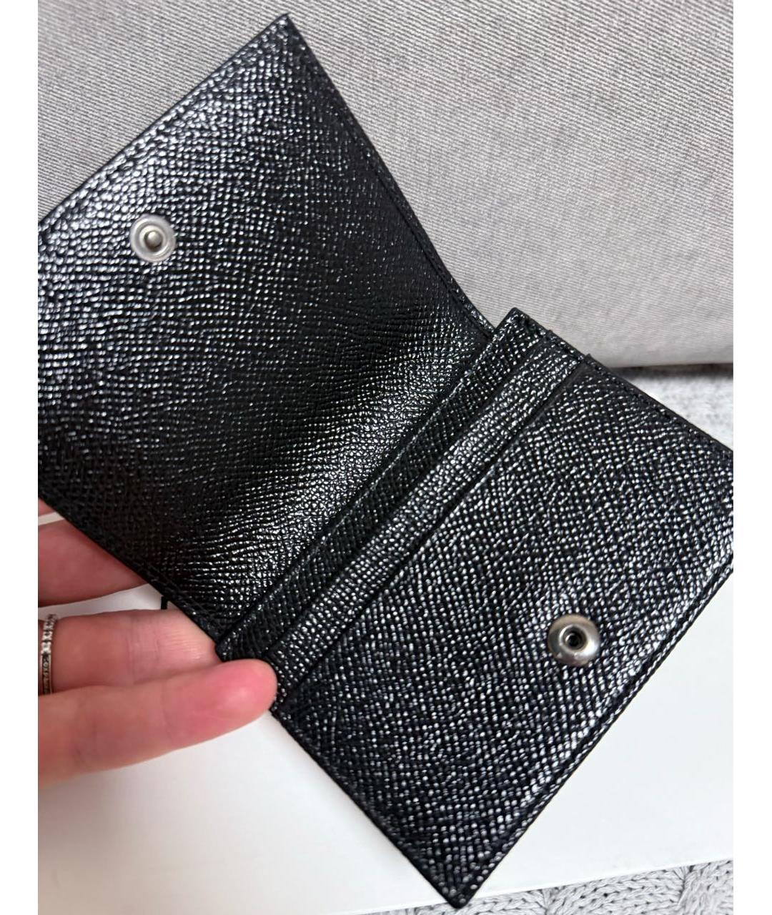 DOLCE&GABBANA Серый кожаный кошелек, фото 7