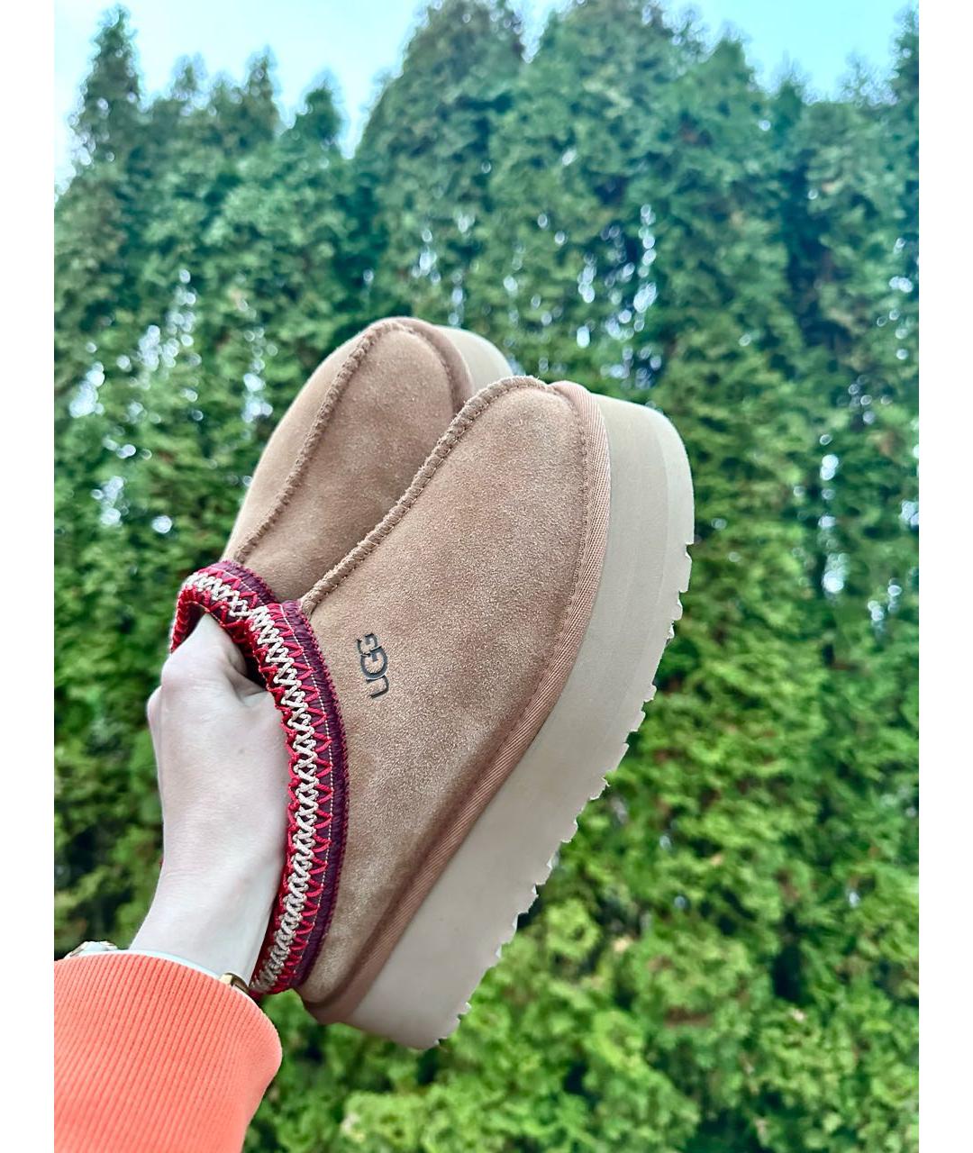 UGG AUSTRALIA Коричневые замшевые полусапоги, фото 6