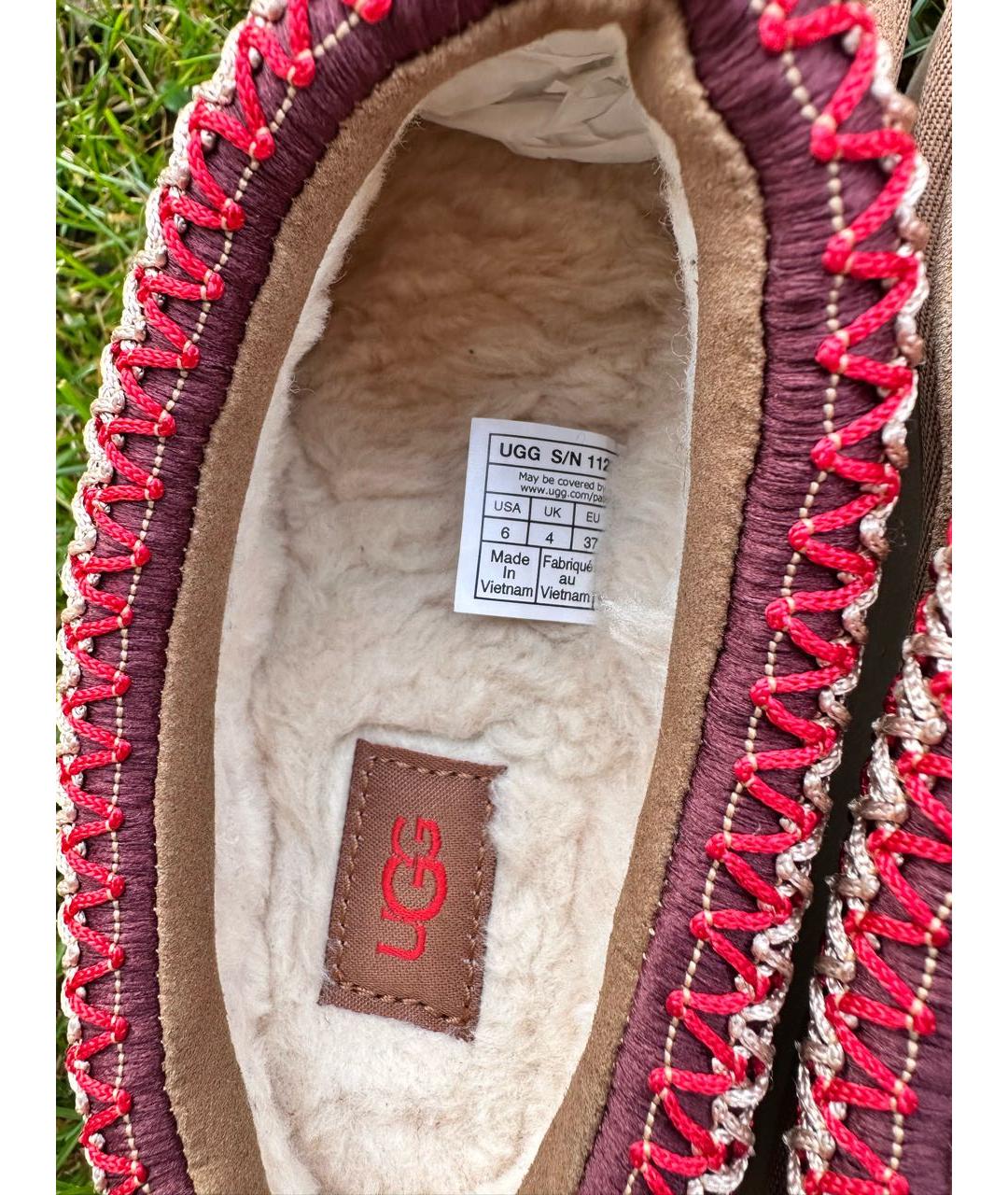 UGG AUSTRALIA Коричневые замшевые полусапоги, фото 5