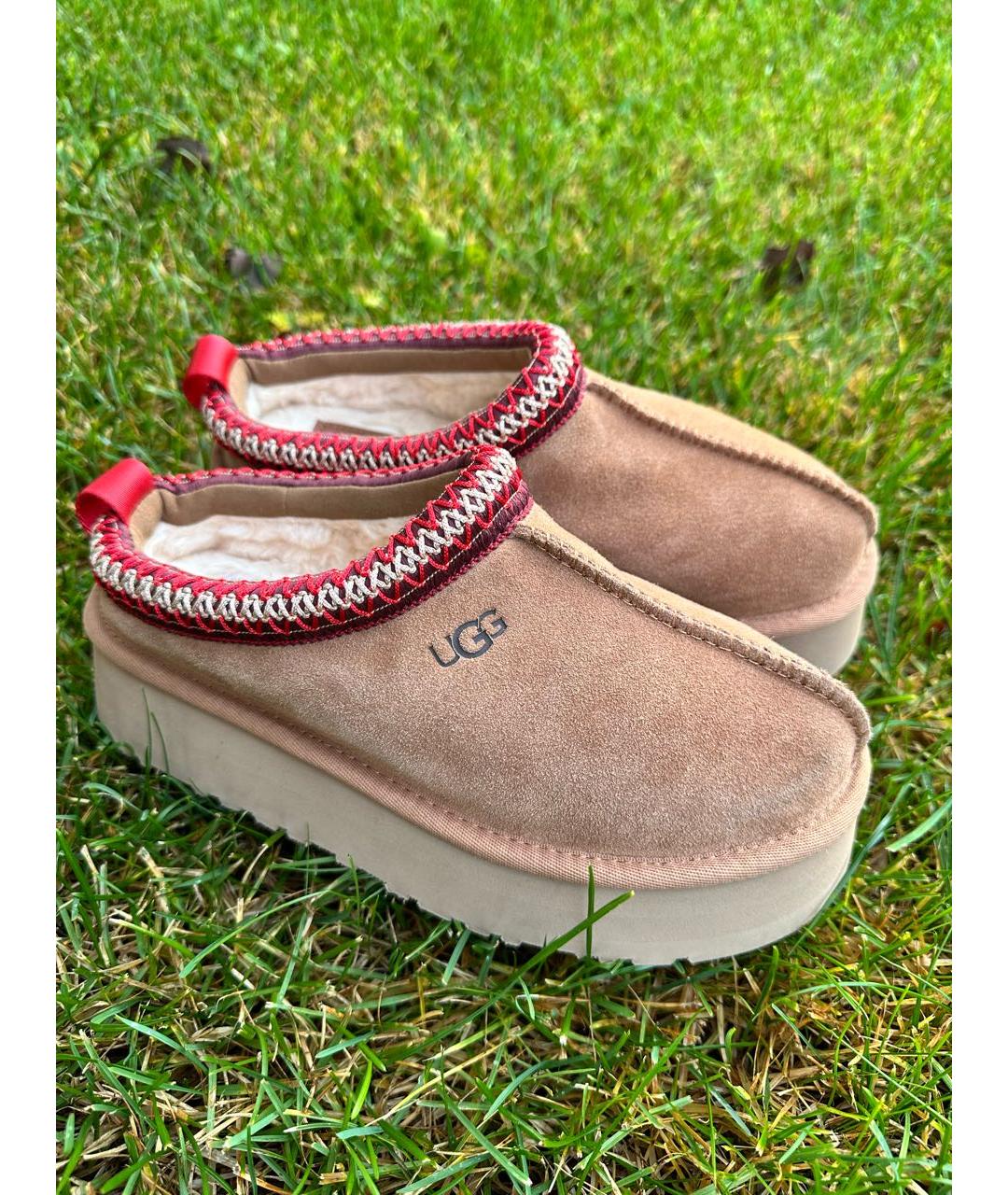 UGG AUSTRALIA Коричневые замшевые полусапоги, фото 8