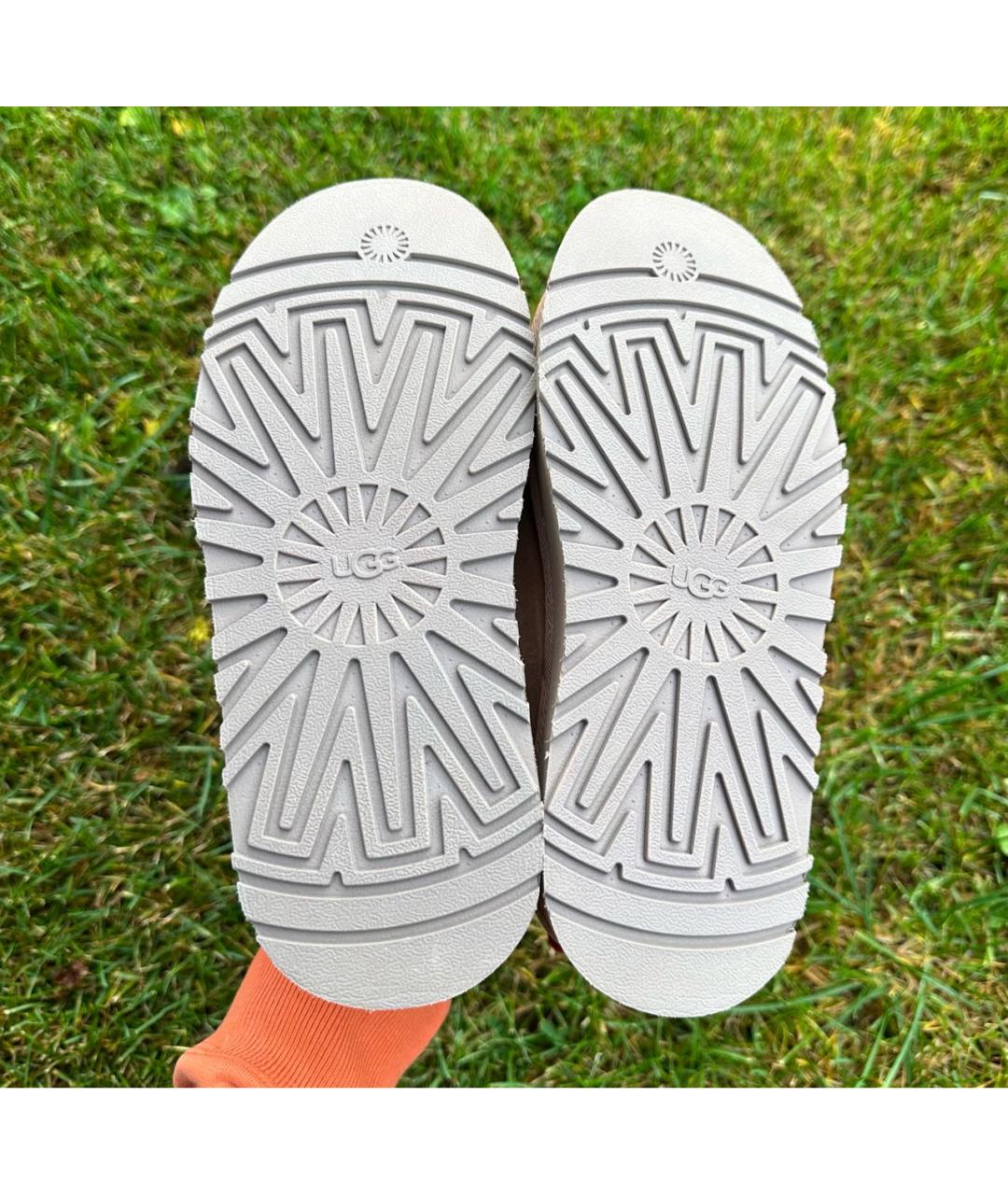 UGG AUSTRALIA Коричневые замшевые полусапоги, фото 4