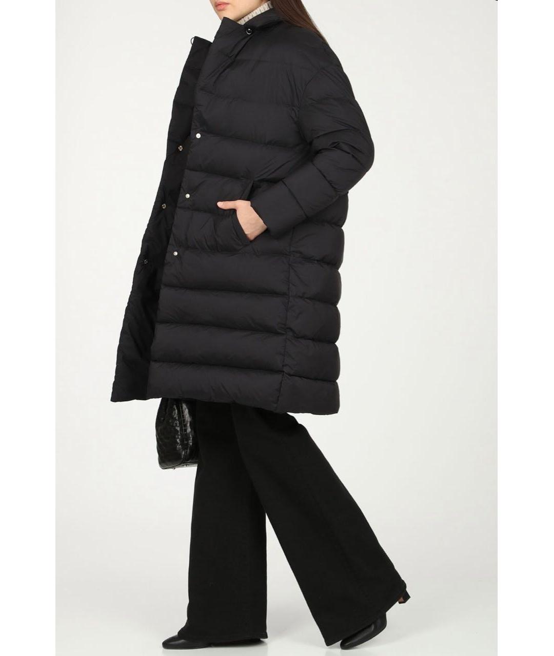 HERNO Черный полиамидовый пуховик, фото 4