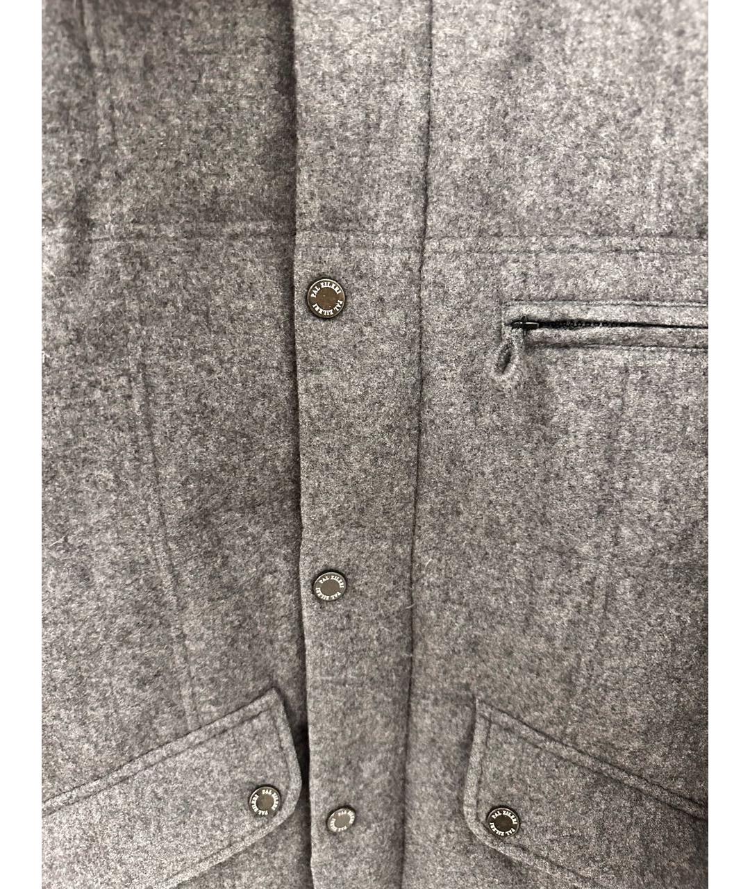 PAL ZILERI Серый шерстяной пуховик, фото 3