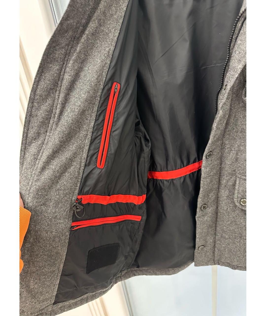 PAL ZILERI Серый шерстяной пуховик, фото 6