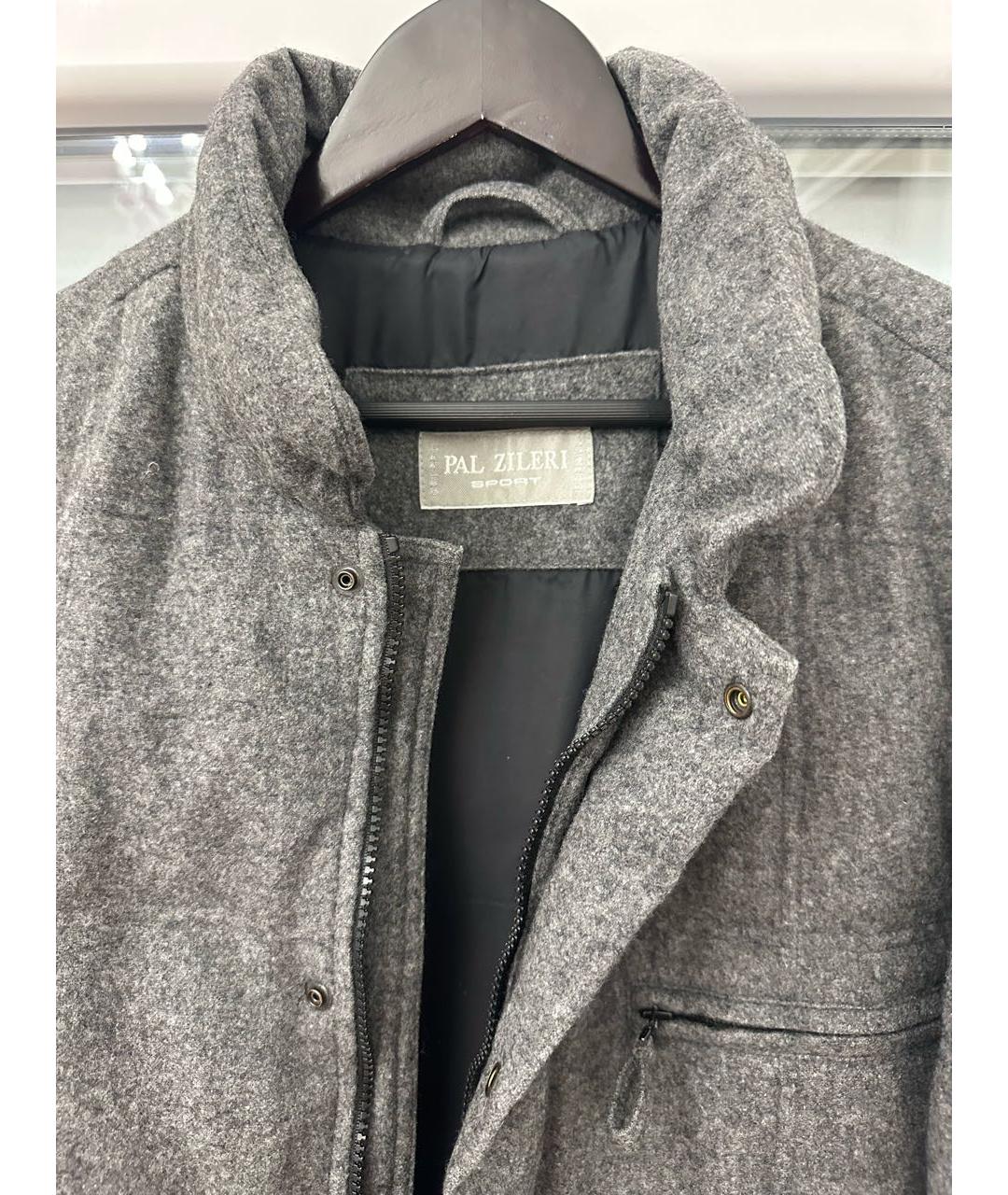 PAL ZILERI Серый шерстяной пуховик, фото 5
