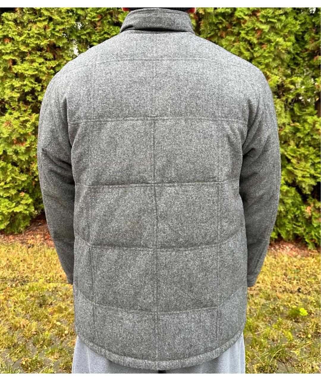 PAL ZILERI Серый шерстяной пуховик, фото 2